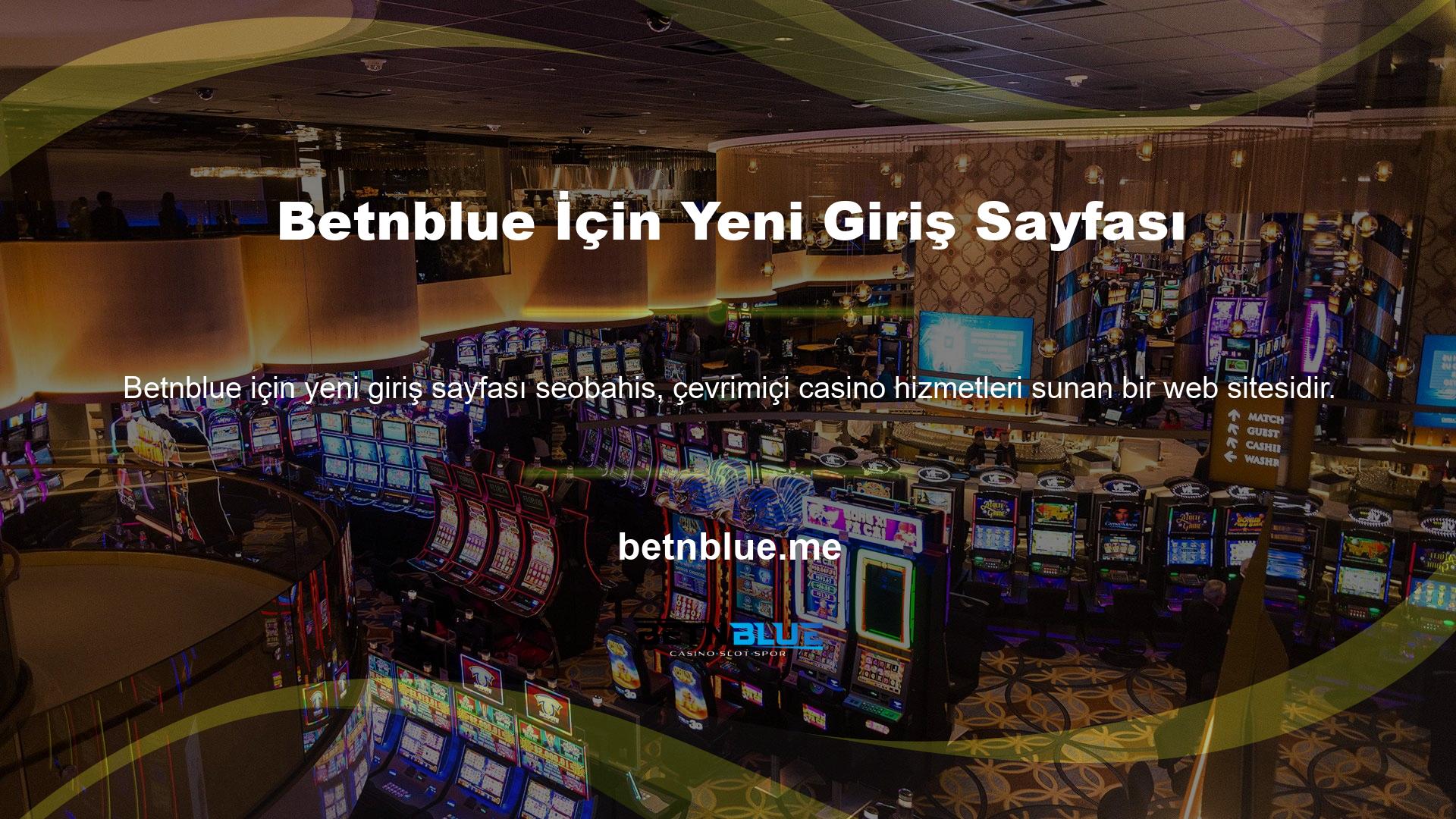 Betnblue, çevrimiçi casino hizmetleri sunan bir web sitesidir